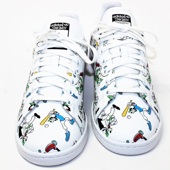 adidas Other - Adidas Stan Smith White Disney Goofy Baseball Men's 9.5 NEW! FZ0061